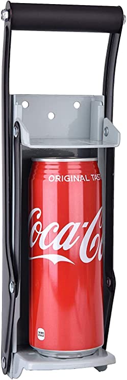 Can Crusher 16oz / Smasher, Crushes Soda Cans, Beer Cans and Water Bottles - Heavy Duty Large Metal Wall Mounted Soda Beer Smasher - Eco-Friendly Recycling Tool-VASLON