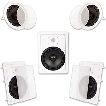 Acoustic Audio HT-85 5.1 Home Theater Speaker System (White)