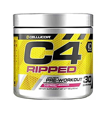 Cellucor C4 Ripped Pre Workout Powder Energy Drink   Fat Burner, Fat Burners for Men & Women, Weight Loss, Raspberry Lemonade, 30 Servings