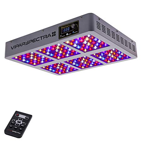 VIPARSPECTRA Timer Control Series TC900 900W LED Grow Light - Dimmable Veg/Bloom Channels 12-Band Full Spectrum for Indoor Plants