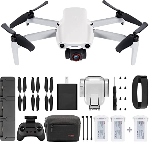 Autel Robotics EVO Nano  Premium Bundle- 249g Mini Drone with 4K Camera, 3-Way Obstacle Avoidance Quadcopter UAV, 50MP Photo 10KM HD Video Transmission, PDAF   CDAF RYYB HDR, Nano Plus Drone (White)