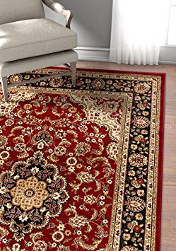 Well Woven Barclay Medallion Kashan Red Traditional Area Rug 3'11'' X 5'3''