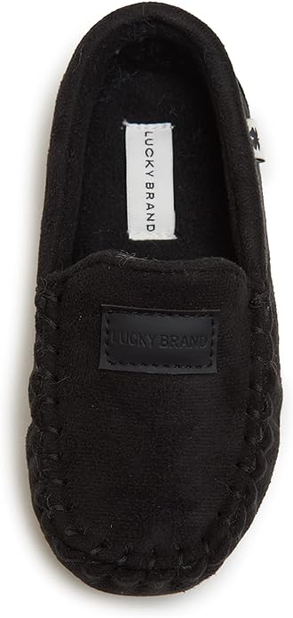 Lucky Brand Boy's Micro-Suede Moccasin Loafer Slippers