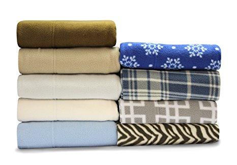 Sunbeam Super Soft Heavyweight Fleece Sheet Set Sesame, King