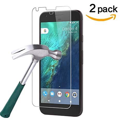 iCoverCase Google Nexus 6P Screen Protector [2 Pack] HD Hard Tempered Glass Ultra Clear Shatter Proof Screen Protector [Case Friendly] [Easy Install] [Anti-Scratch] for Google Nexus 6P