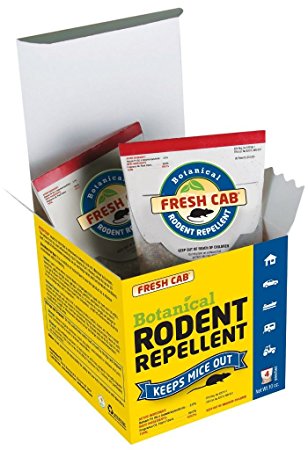 Fresh Cab 4 Pouch Pk Botanical Rodent Mouse Rat Control Repellent
