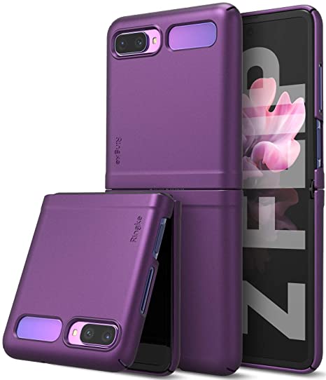 ringke slim designed for galaxy z flip case back cover (2020) - purple