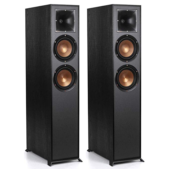 Klipsch R-625FA Dolby Atmos Floorstanding Speakers - Pair (Black)