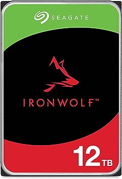 Seagate IronWolf 12TB NAS Internal Hard Drive HDD – Inch SATA 6Gb/s 7200 RPM 256MB Cache for RAID Network Attached Storage – Frustration Free Packaging (ST12000VN0008)