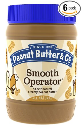 Peanut Butter and Co Peanut Butter Smooth Operator 16 Ounce Jars Pack of 6