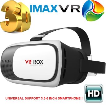 SINST Vr Box 2 3D Glasses Enhanced VR Virtual Reality Headset 3D Video Movie Game Glasses for 47 to 6 inch IOS Android Smartphones iPhone 6 plus Samsung Galaxy S6 Edge
