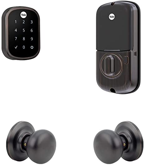 Yale Assure Lock SL, Wi-Fi Smart Lock with Cambridge Knob - Works with the Yale Access App, Amazon Alexa, Google Assistant, HomeKit, Phillips Hue and Samsung SmartThings, Oil Rubbed Bronze