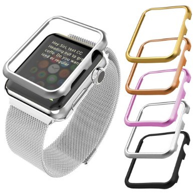 Apple Watch Case(42MM), Bandmax Lightweight Quality Platinum Plated Hard Protective Case for Apple Watch/Watch Sport/Watch Edition Accessories