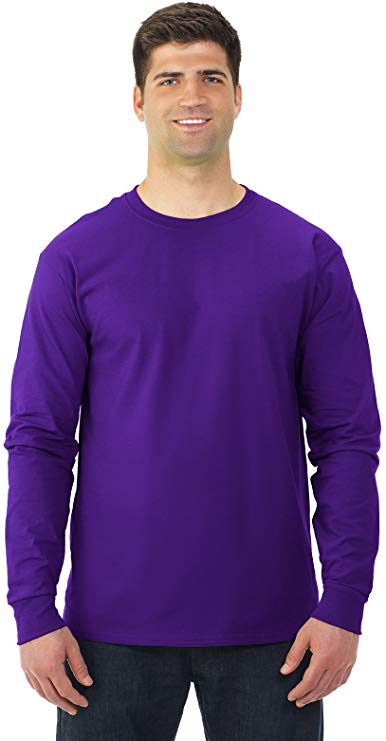 Fruit of the Loom Mens 5 oz. 100% Heavy Cotton HD Long-Sleeve T-Shirt(4930)