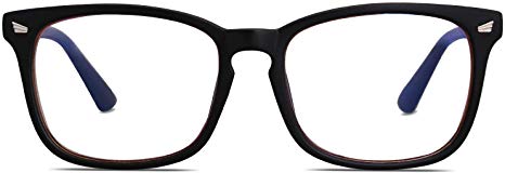 SOJOS Blue Light Blocking Glasses Square Eyeglasses Frame Anti Blue Ray Computer Game Glasses for Women Men Crazy Work SJ5028