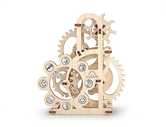UGears Mechanical Models 3-D Wooden Puzzle - Mechanical Dynamometer