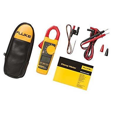 Fluke 324 40/400A AC, 600V AC/DC True-RMS Clamp Meter with Temperature, & Capacitance Measurements