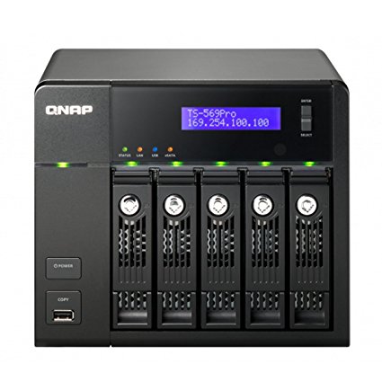 QNAP TS-569-PRO 5-Bay NAS, SATA 6Gbps, USB 3.0