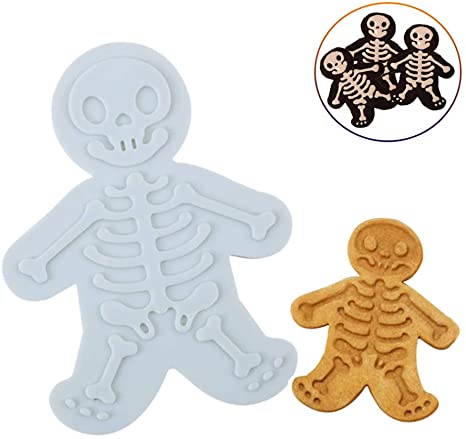 Skeleton Cookie Mold/Skull Cookies Stampers SWEET SPIRITS Day of the Dead Cookie Cutter Gingerdead Men Cookie Cutter