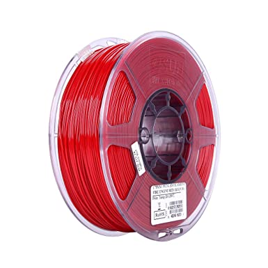 eSUN 3D 1.75mm PETG Fire Engine Red Filament 1kg (2.2lb), PETG 3D Printer Filament, Dimensional Accuracy  /- 0.03 mm, 1.75mm Solid Opaque Fire Engine Red