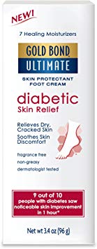 Gold Bond Diabetic Skin Relief Foot Cream, 3.4 Ounce