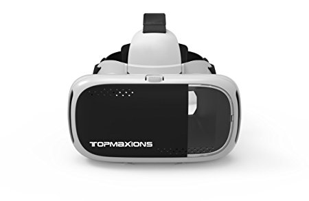VR Headset, Mobile Virtual Reality 3D Glasses Topmaxions 360 Degree Goggles for All 4.7"-6" Phones