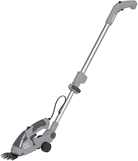 Sun Joe HJ605CC-GRY Grass Trimmer 2-in-1 Electric Telescoping, Grey (Renewed)