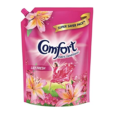 Comfort After Wash Fabric Conditioner (Fabric Softener) Pouch, For Softness, Shine And Long Lasting Freshness, 2 Ltr