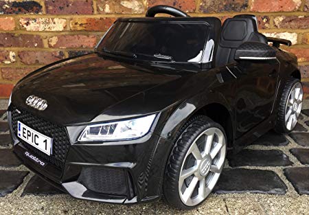 Kids Licensed Audi TT RS Sports Car with Remote Control 12v Electric / Battery Ride on Car - Black