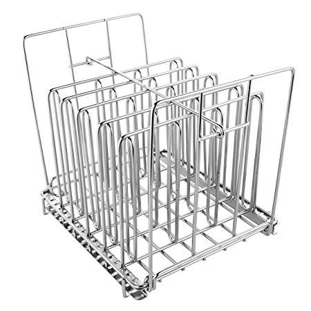 Stainless Steel Sous Vide Rack with Adjustable No-Float Top Bar for Most 12qt Containers