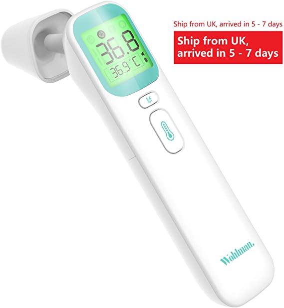 Wohlman Thermometer for Fever,with Exquisite Design, Baby Thermometer, Forehead and Ear Thermometer, Thermometer for Kids and Adults, Room and Surface, Clinical Test