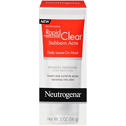 Neutrogena Rapid Clear Stubborn Acne Daily Leave-On Mask, 2 Ounce (Pack of 3)