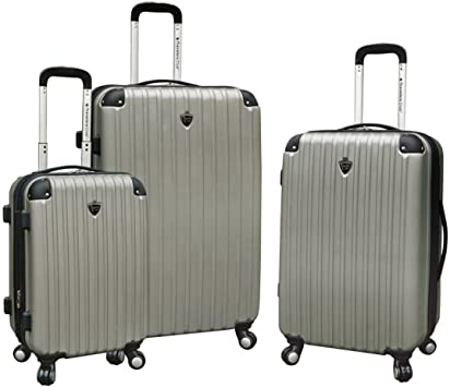 Travelers Club 28" Original "Chicago Collection" Hardside +25% Expandable Suitcase Luggage, SIlver Color Option