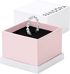 Pandora Knotted Hearts Ring - Symbol of Unbreakable Love - Promise Ring for Women - Layering or Stackable Ring - Sterling Silver - With Gift Box