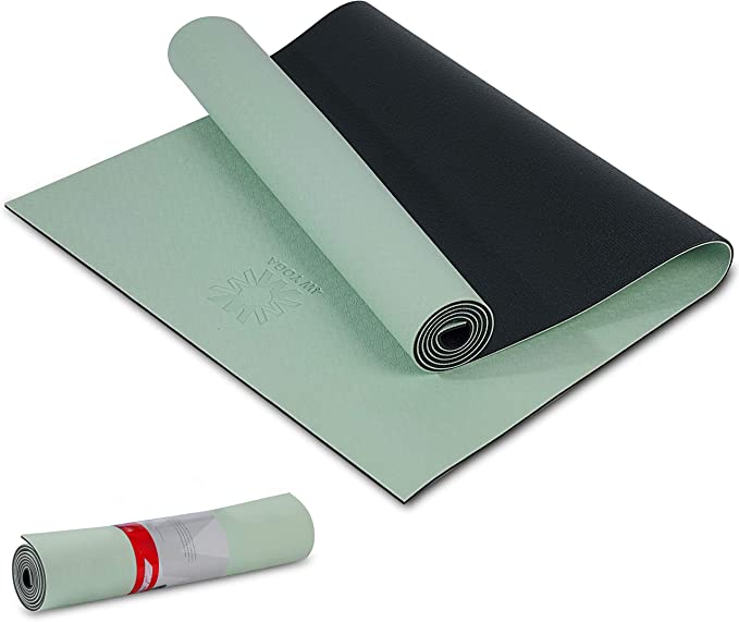WWWW PIDO Yoga Mat Eco Friendly TPE Non Slip Yoga Mats by SGS Certified with Carrying Strap,72"x24" Extra Thick 1/4" for Yoga Pilates Fitness Exercise Mat