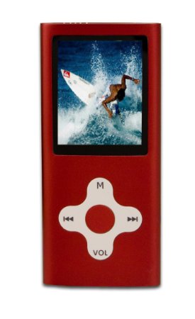 Eclipse 180RD 4GB USB 2.0 MP3 Digital Music/Video Player & Voice Recorder w/1.8" LCD (Red)