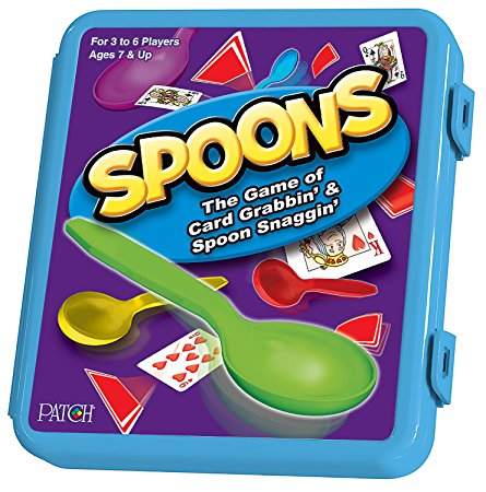 Spoons Card Game in a Plastic Box