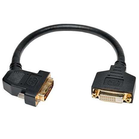 Tripp Lite DVI Dual Link Digital Extension Adapter Cable with 45 degree Left Plug (DVI-D M/F) 1-ft.(P562-001-45L)