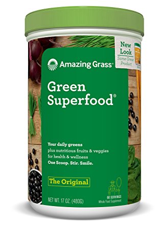 Amazing Grass Green SuperFood, 17-Ounce Tub, 1.025-Inch