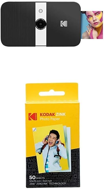 KODAK Smile Instant Print Digital Camera with Paper 50-pack Bundle