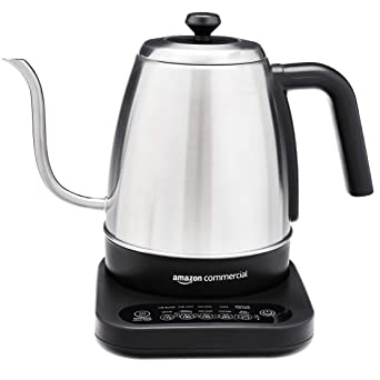 AmazonCommercial Programmable Stainless Steel Electric Gooseneck Kettle