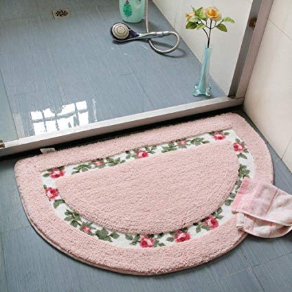 Nice Rose Flower Area Rugs Soft Non Slip Absorbent Bath Mat Bathroom Rugs Door Mat Kitchen Mat