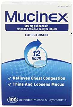 Mucinex 12-Hour Chest Congestion Expectorant Tablets, 600mg 100 Count