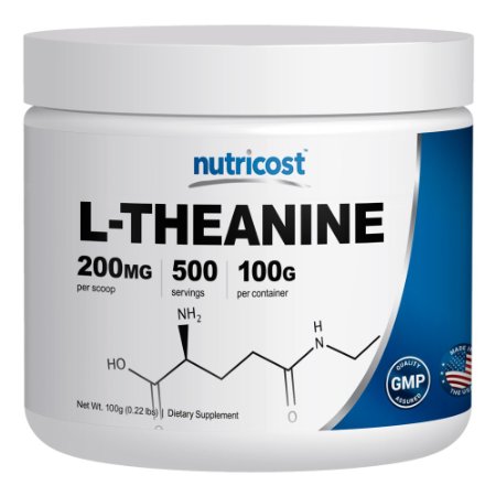 Nutricost Pure L-Theanine Powder 100 Grams