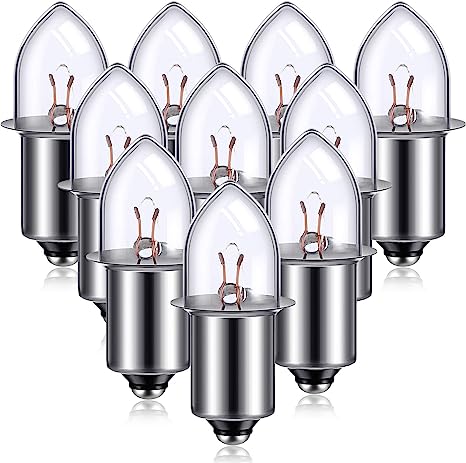 6-Volt/ 4D-4.8-Volt 0.75A Bayonet Base Krypton Replacement Bulb Flashlight Bulbs (10)