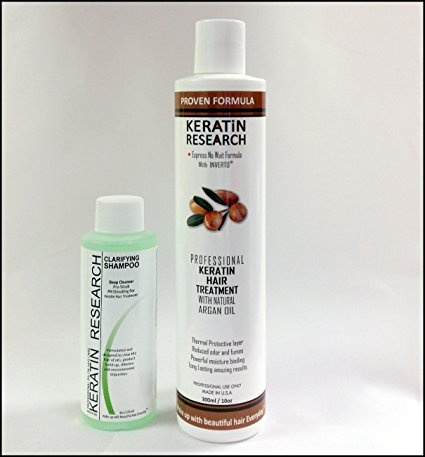 Complex Brazilian Keratin Hair Treatment Professional results Straighten and Smooths Hair (CS 120ml   KT 300ml)