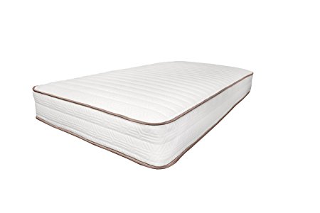 My Green Mattress, Simple Sleep 7" 100% Natural Latex Mattress with Organic Cotton and Natural Wool Cover (Twin)