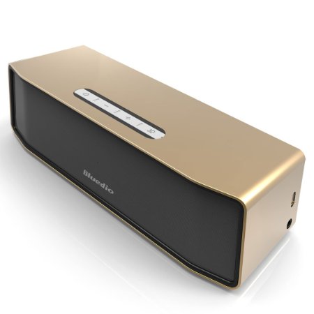 Bluedio BS-2 (Camel) Mini Bluetooth Speakers Portable Wireless Speakers 3D Surround System (Champagne Gold)