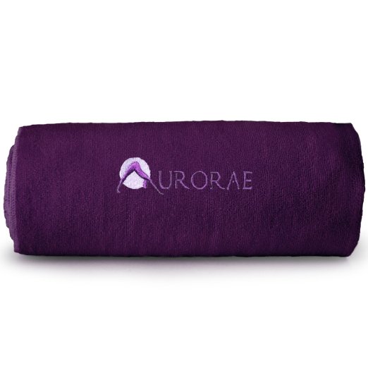 Aurorae Non Slip Hot Microfiber Yoga Mat Towel