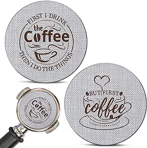 2 Pieces 51mm Espresso Puck Screen, 1.7mm Thickness 150μm Reusable Barista Espresso Screen Stainless Steel Coffee Filter Mesh Plate for Bottomless Portafilter Filter Basket